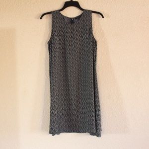Nordstrom Halogen Sleeveless Dress - Navy w/ White Polka Dots